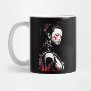 Japanese Cyber Girl - Futuristic Style Mug